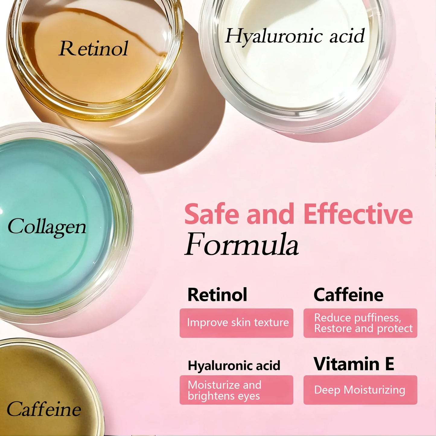 Caffeine Eye Cream Stick – Retinol & Vitamin E, 9g