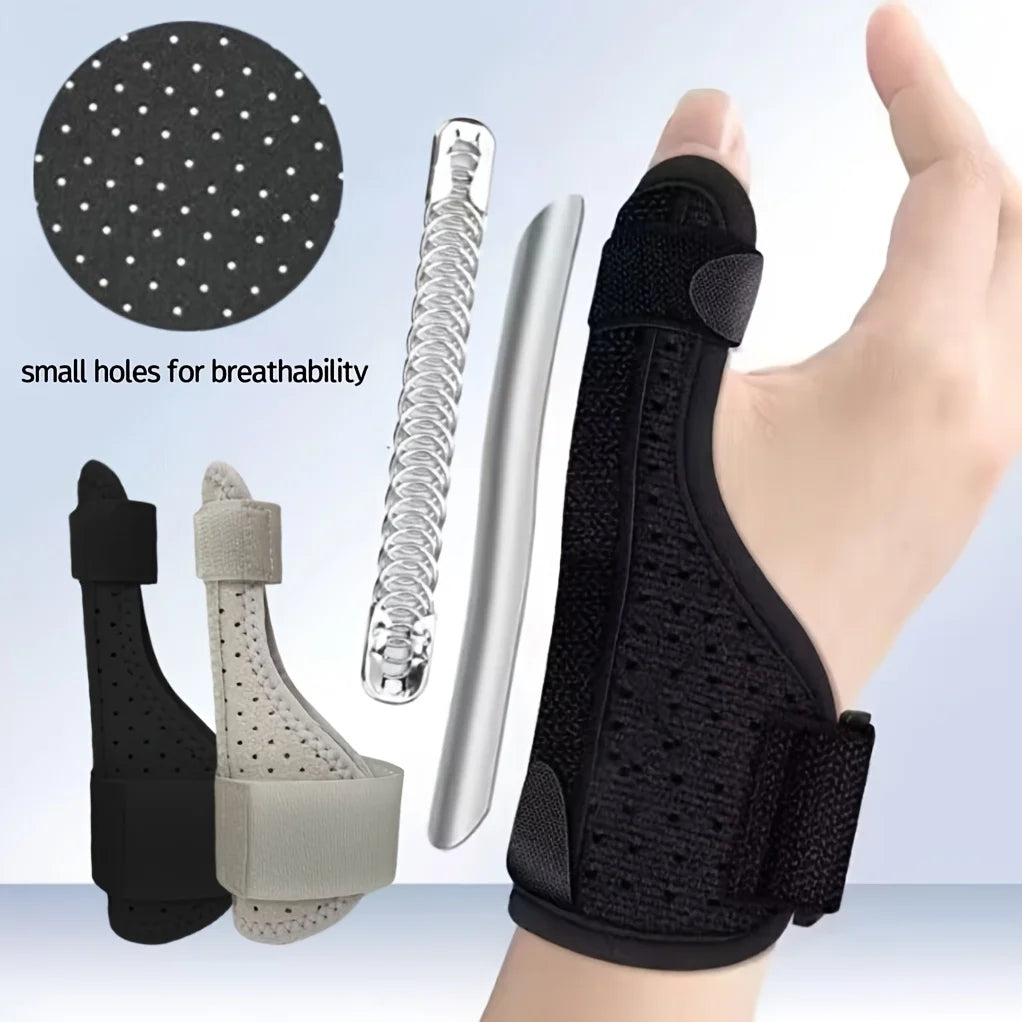1pcs Adjustable Thumb & Wrist Support Brace with Aluminum Alloy Plate,Breathable for Wrist&Thumb Injury Recovery,fits Both Hands Peaceful Pleasures Health and Wellness