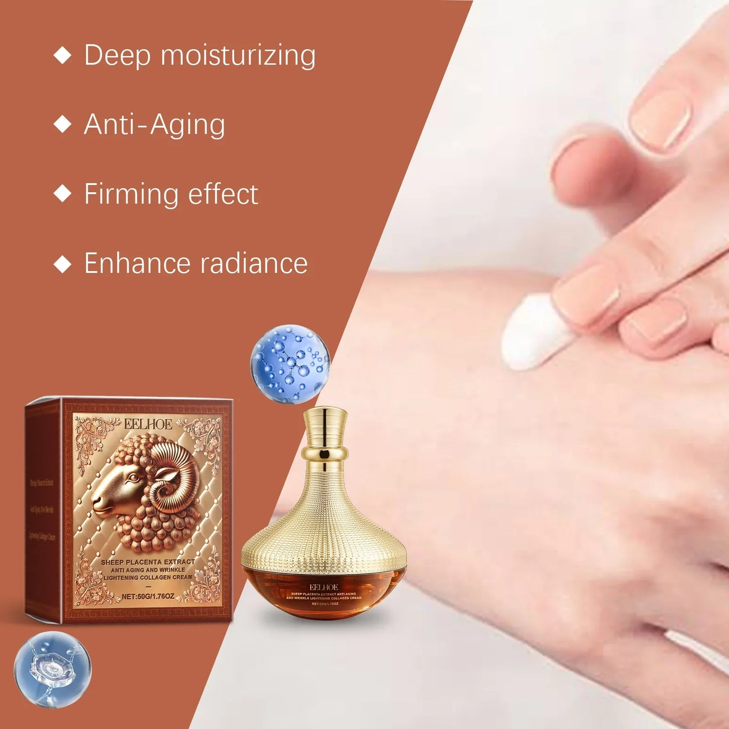 EELHOE Sheep Placenta Face Cream – Firming & Moisturizing