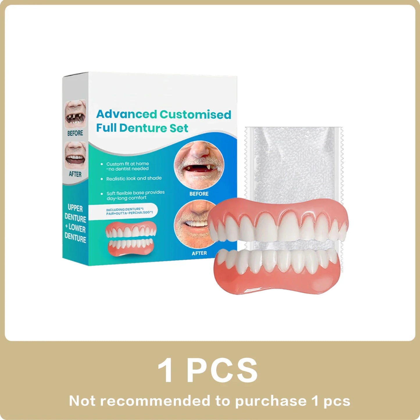 Adjustable Cosmetic Teeth Set – Smile Beauty Dental Cover Kit