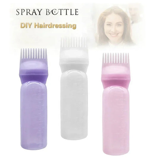 4 Colors Hair Dye Applicator Brush Bottles Dyeing Shampoo Bottle Oil Comb Hair Dye Bottle Applicator Hair Coloring Styling Tool Peaceful Pleasures Health and Wellness