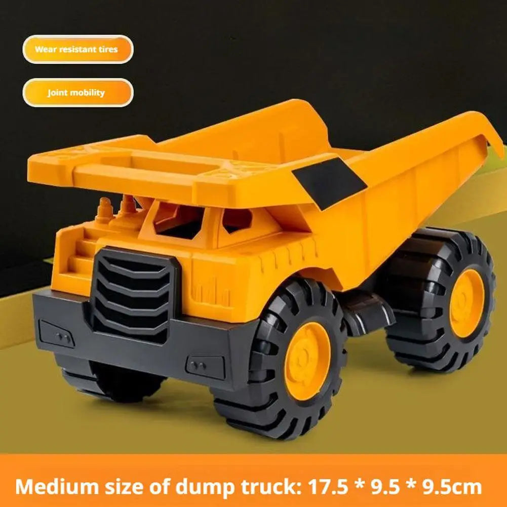 3-in-1 Excavator Dump Truck Toy for Kids – Inertia-Powered Construction Vehicle Peaceful Pleasures Health and Wellness