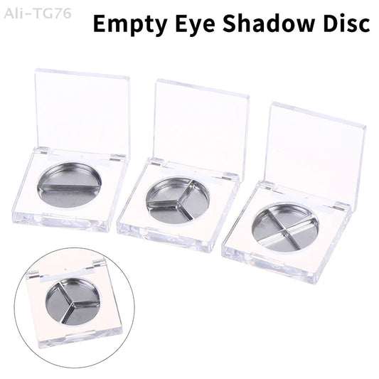 Empty Portable Eyeshadow Palette Case – Custom Round Compact Eyeshadow Palette Case Peaceful Pleasures Health and Wellness