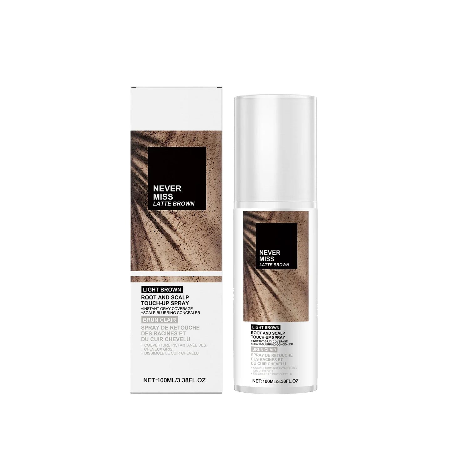 Instant Hair Color Spray Temporary Hair Color Easy Color Quickly Dryness Multi Shade Choose Daily Use Portable Hair Dyeing Spray Peaceful Pleasures Health and Wellness Light Brown