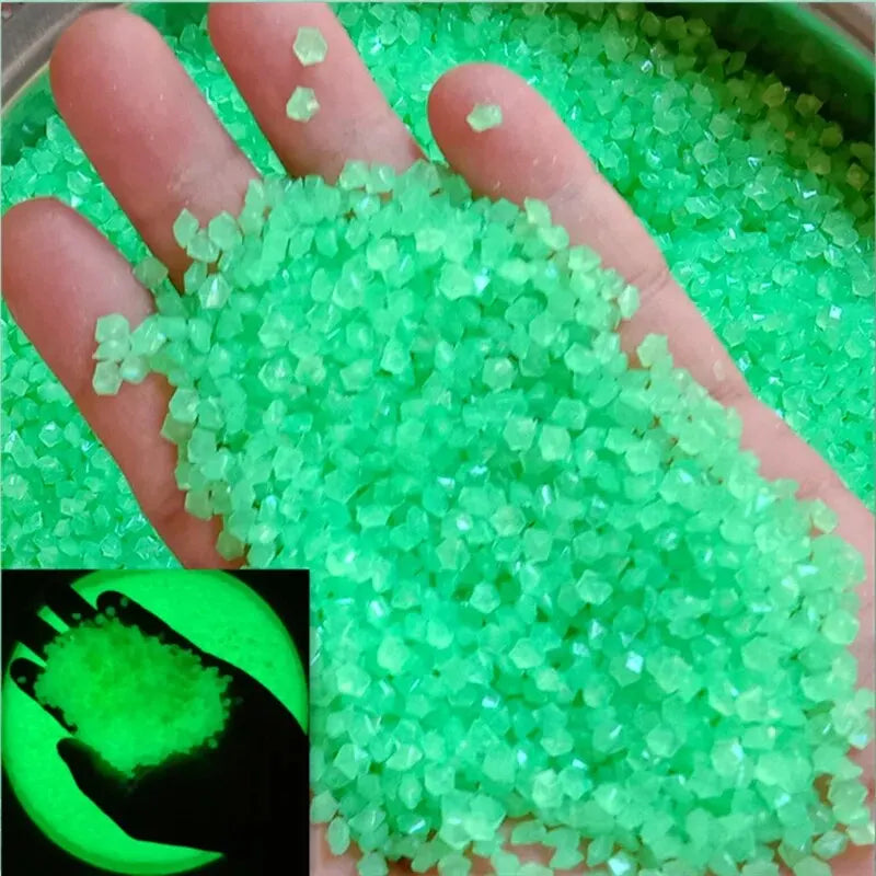 1000pcs Glow in the Dark Pebbles – Garden Path & Aquarium Decor