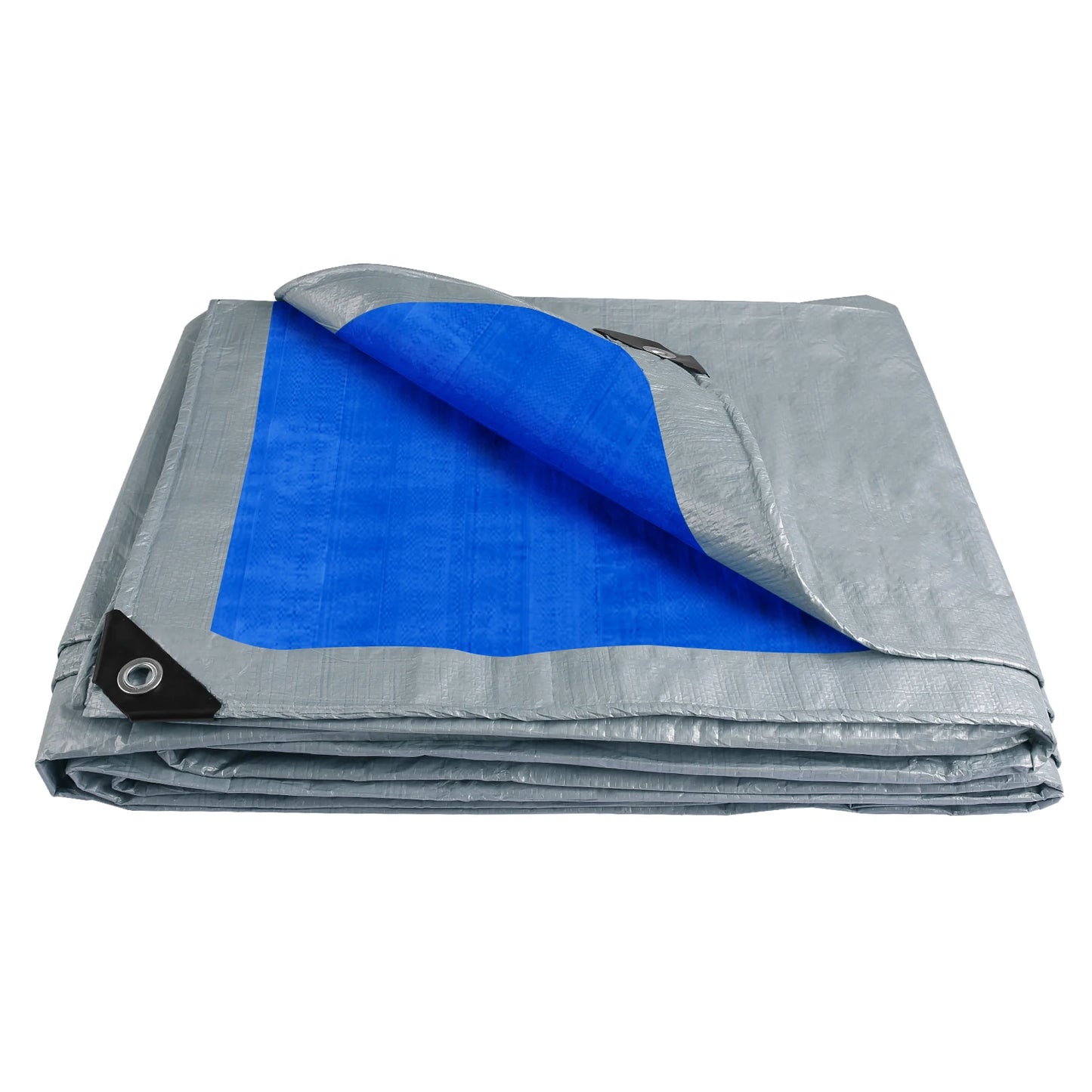Waterproof Camping Tent Tarp Hammock Rain Ground Cloth Poly Tarp with Grommets Shelter Sunshade Durable Mat for Outdoor Cover Peaceful Pleasures Health and Wellness Blue 3x5M
