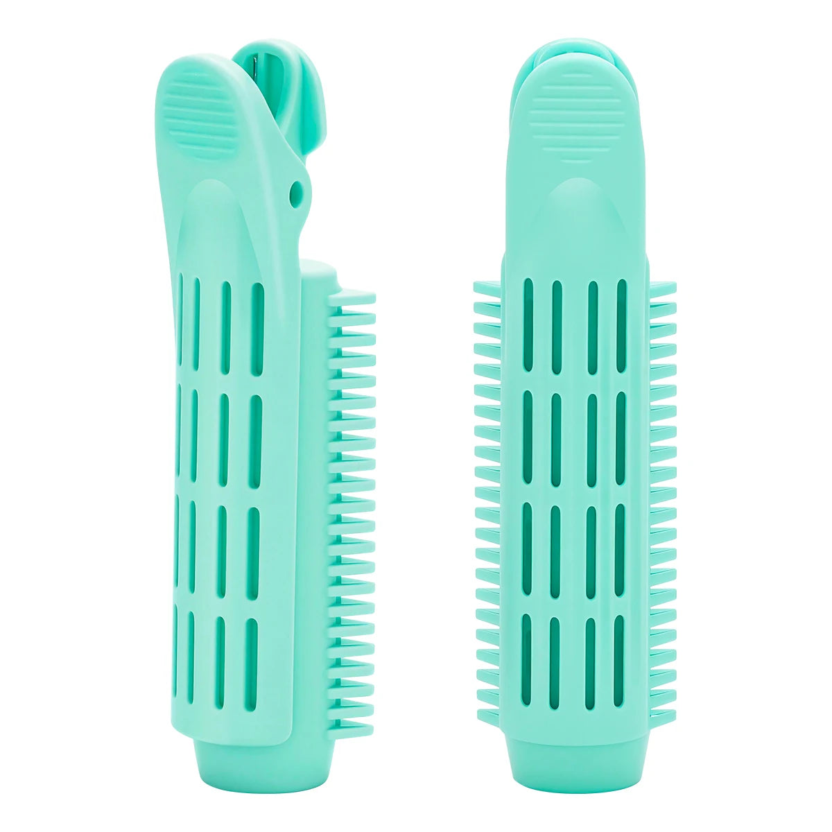 2/4Pcs Set Hair Root Fluffy Lazy Hair Clips Hair Styling Hairpins Curling Barrel Hair Clips Curlers Portable Hair Accessories Peaceful Pleasures Health and Wellness 2 green Size fits all