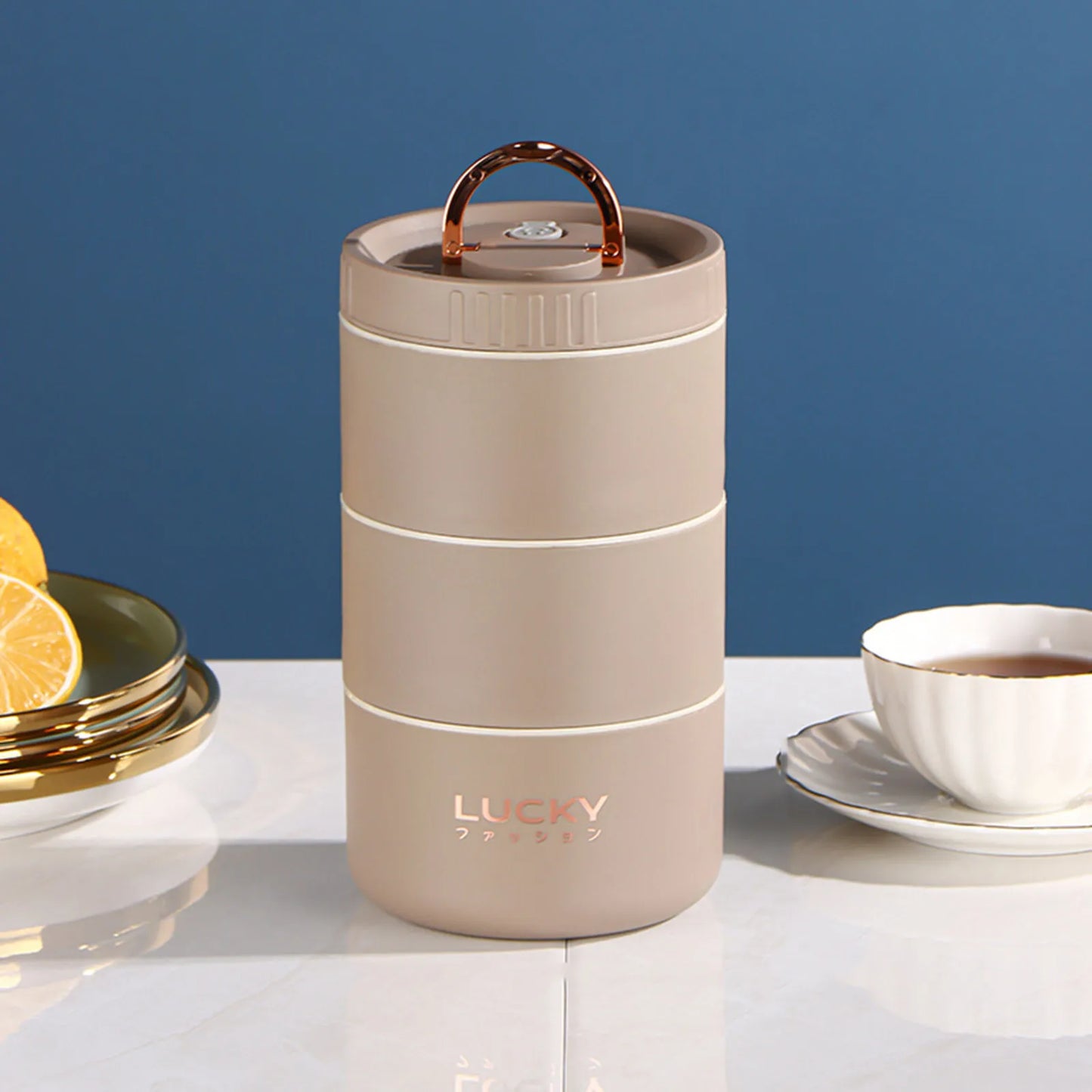 Thermal Lunch Box Bento Box Portable Insulated Lunch Container Stackable Leakproof Stainless Steel Food Container Peaceful Pleasures Health and Wellness K