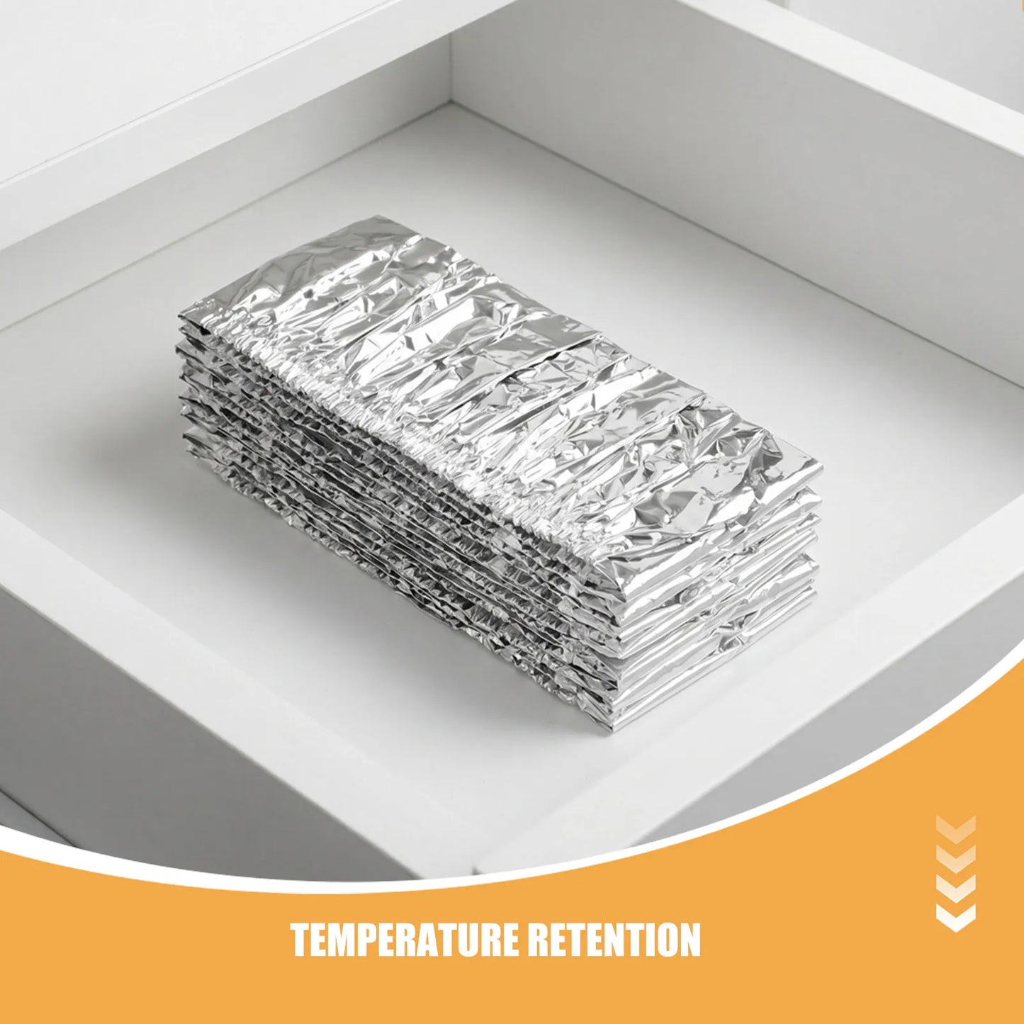 30Pcs Aluminum Foil Food Covers Heat-Insulated Elastic Insulation Covers Kitchen Food Storage Fresh Keeping Film Peaceful Pleasures Health and Wellness