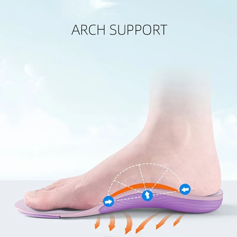 Sports Insoles Arch Support - Shock Absorbing EVA Cushion for Basketball Running, Lightweight Orthopedic Shoe Pads Men Women Peaceful Pleasures Health and Wellness