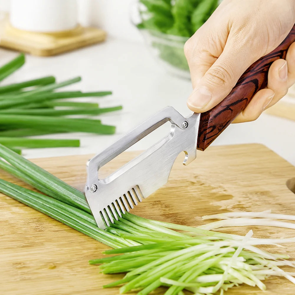 Stainless Steel Fruit & Vegetable Peeler | Wood-Grain Handle