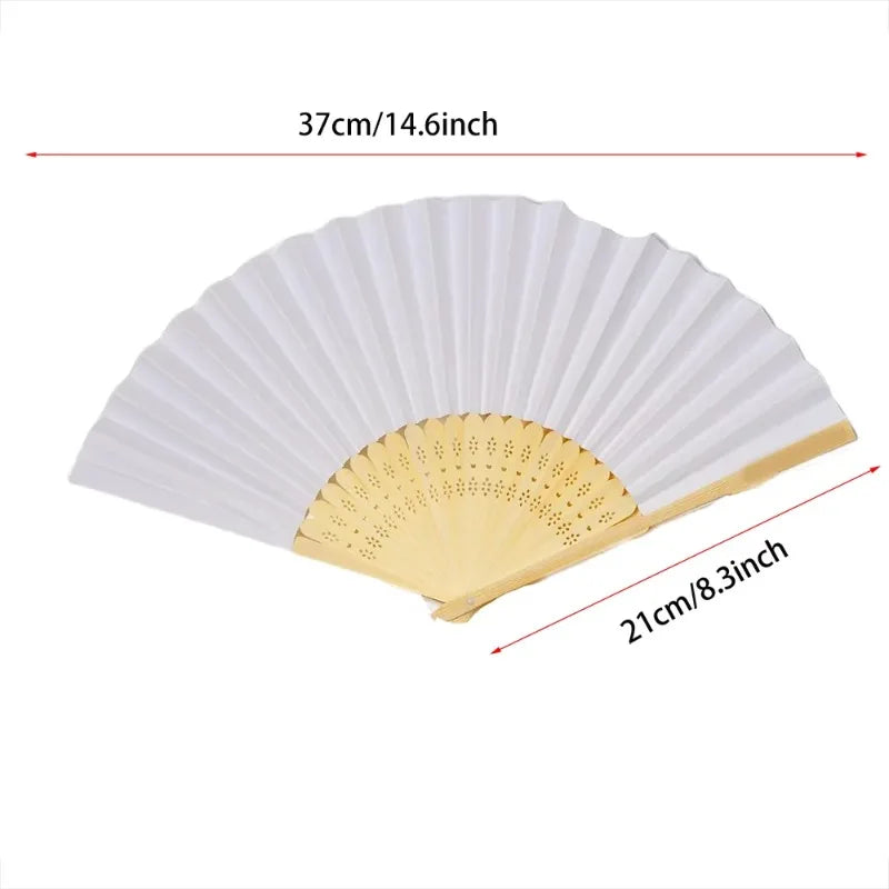 Personalized Wooden Folding Fan – Wedding & Bridal Party Favor