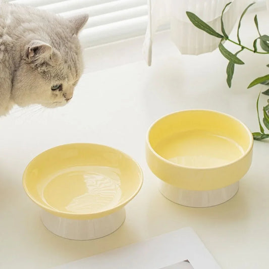 Ceramic Cat & Dog Bowl – Non-Slip, Anti-Tip, Large Capacity Ceramic Pet Bowl Peaceful Pleasures Health and Wellness