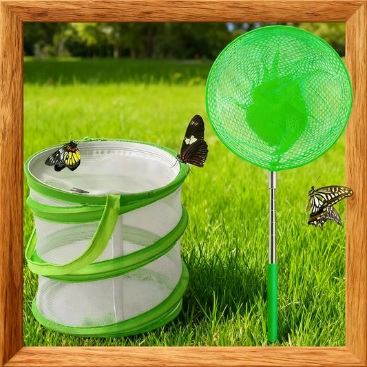 Retractable Insect & Butterfly Net + Observation Cage – Kids Kids Insect Catching Net Oasis Select