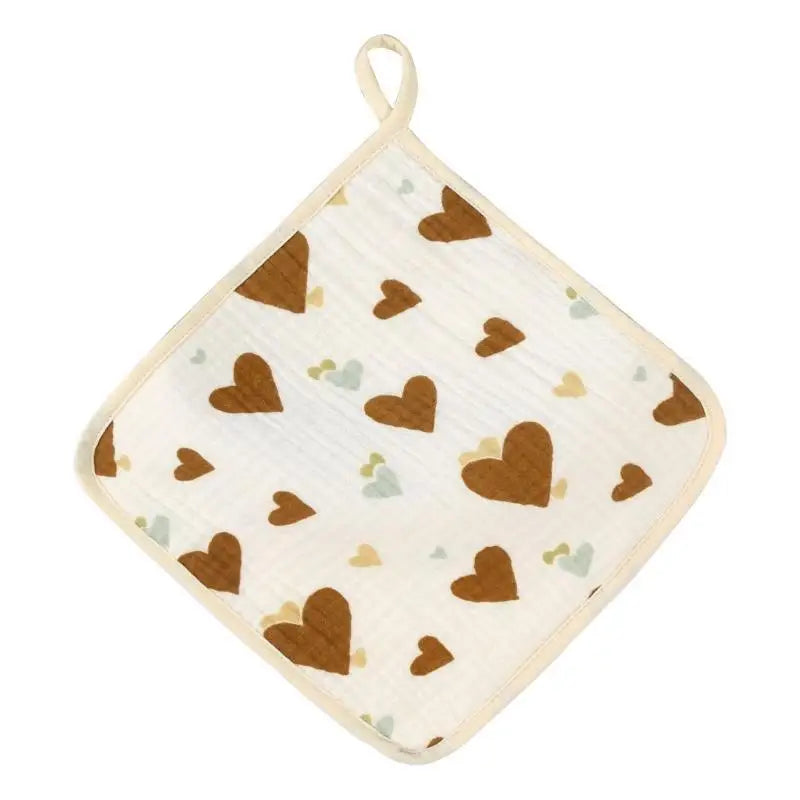 Baby Cotton Muslin Face Towel | Burp Cloth & Drool Bib