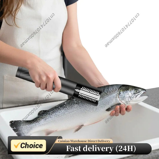 Powerful Electric Coconut Grater and Fish Scale Scraper USB Rechargeable Stainless Steel Blade Scraper for Kitchen Seafood Peaceful Pleasures Health and Wellness