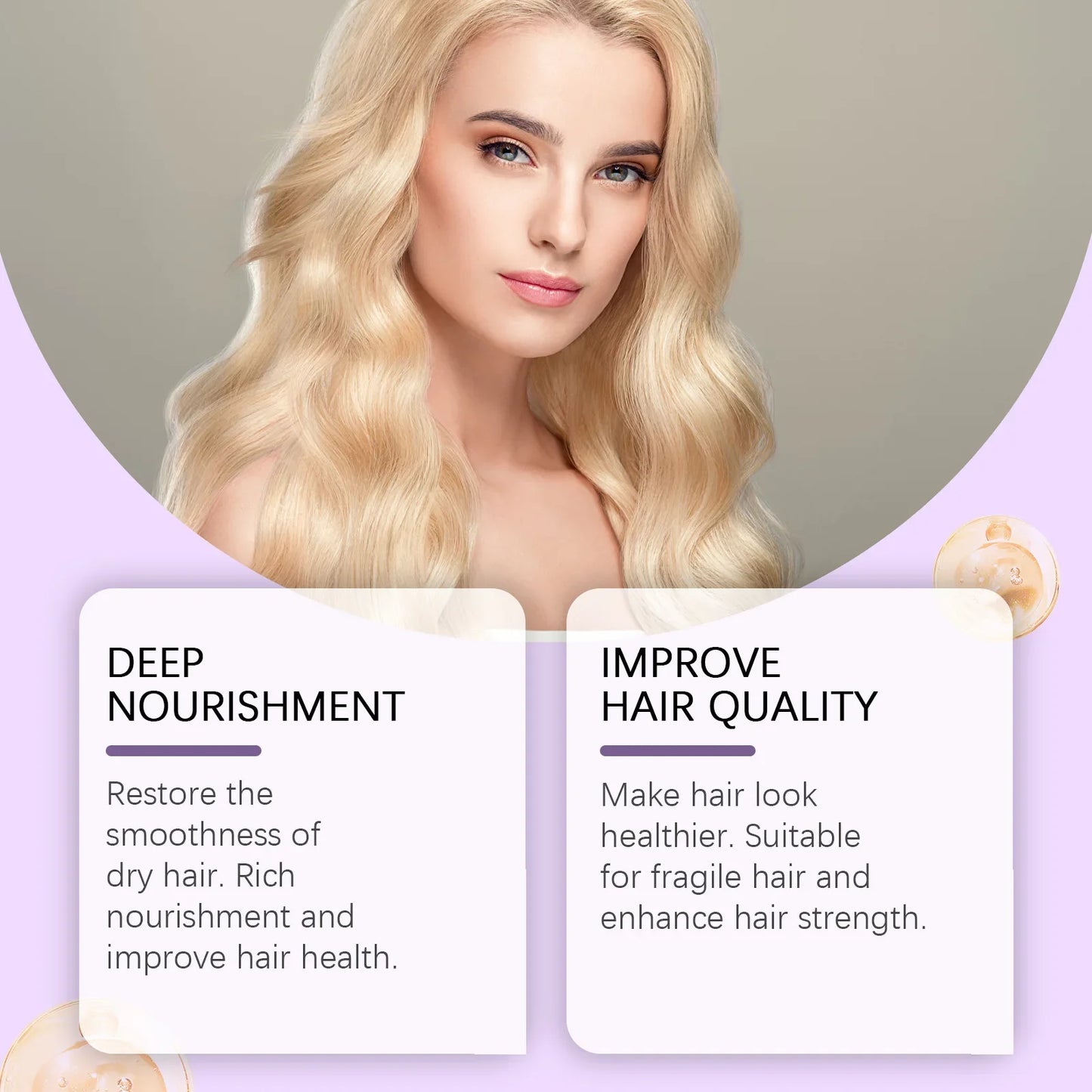 HOEGOA Purple Keratin Hair Mask – Toning, Repair & Frizz Control