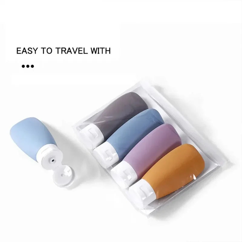 60ml Refillable Travel Bottles Set – 4pc Cosmetic Containers
