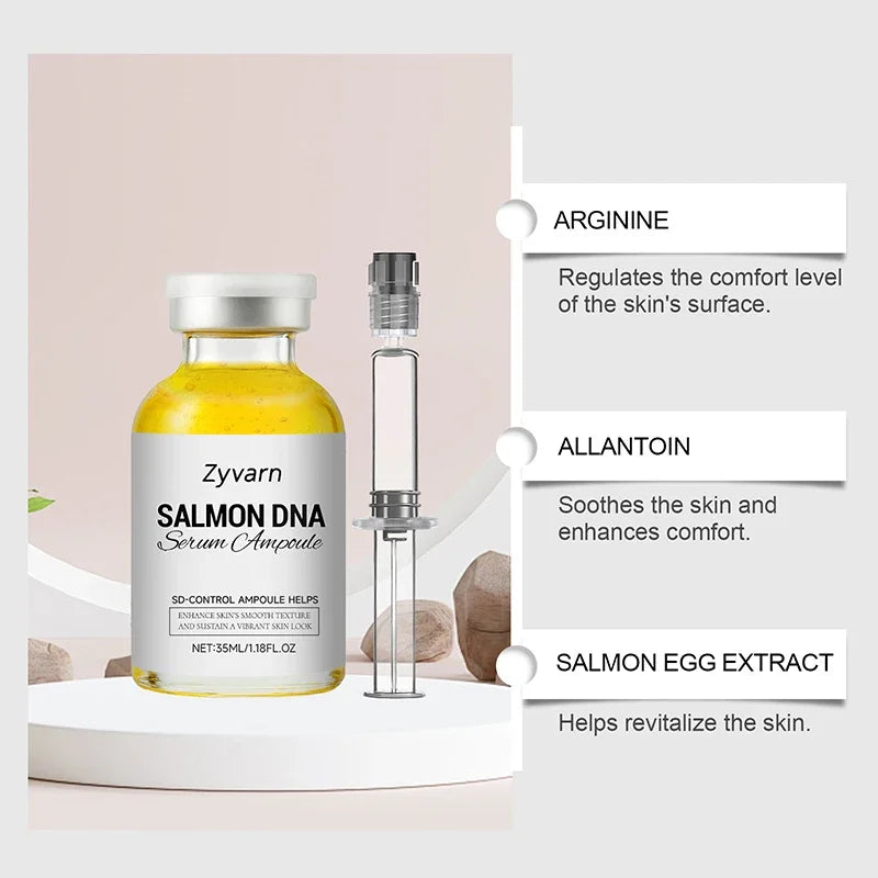 Salmon Dna Moisturizing Ampoule Essence, Pdrn Daily Skincare Nourish And Radiant Skin Soothe Facial Essence For All Skin Types Peaceful Pleasures Health and Wellness