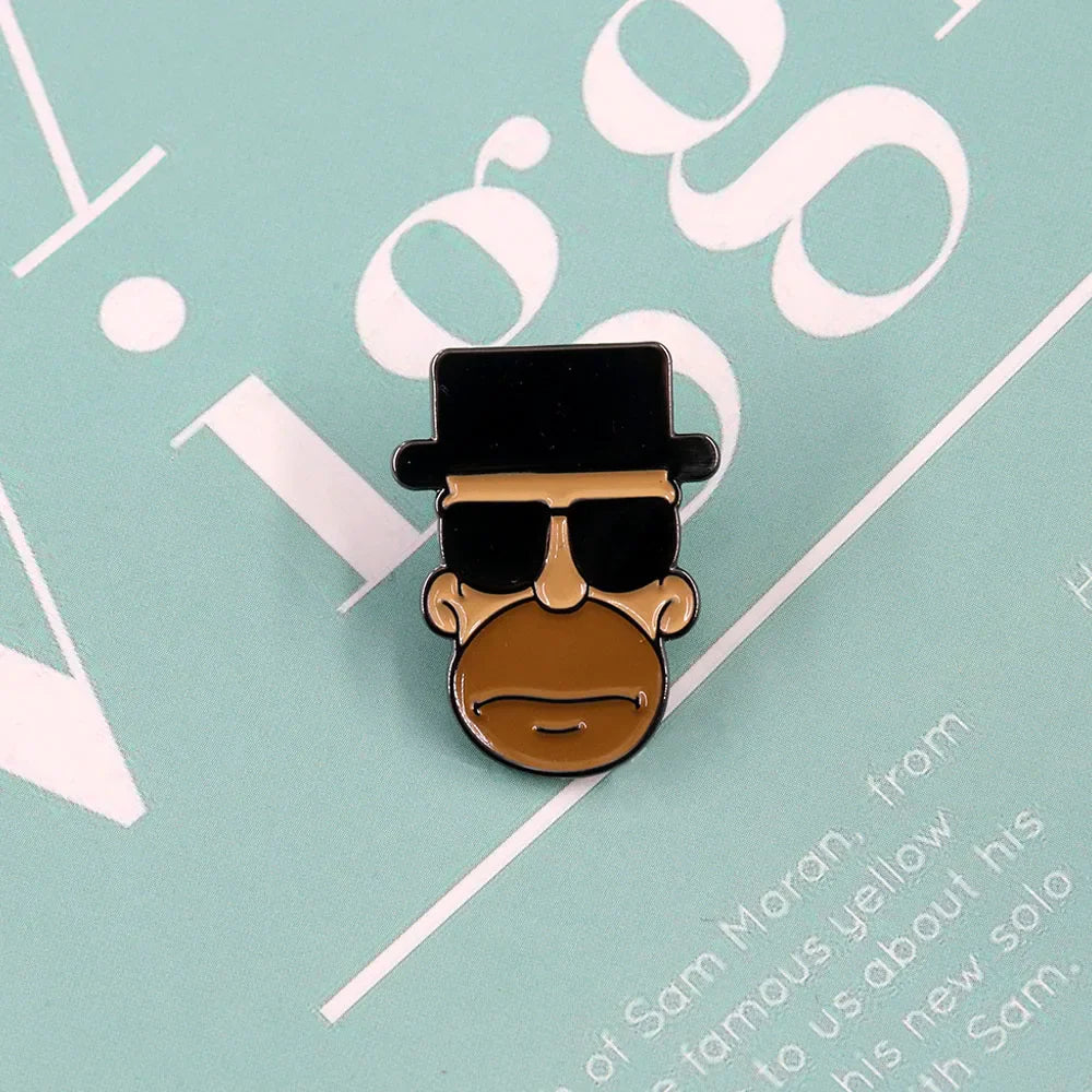 Breaking Bad Heisenberg Fan Brooch – Zinc Alloy Pin Badge