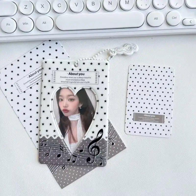Kpop Photocard Holder Transparent Display Case & Keychain