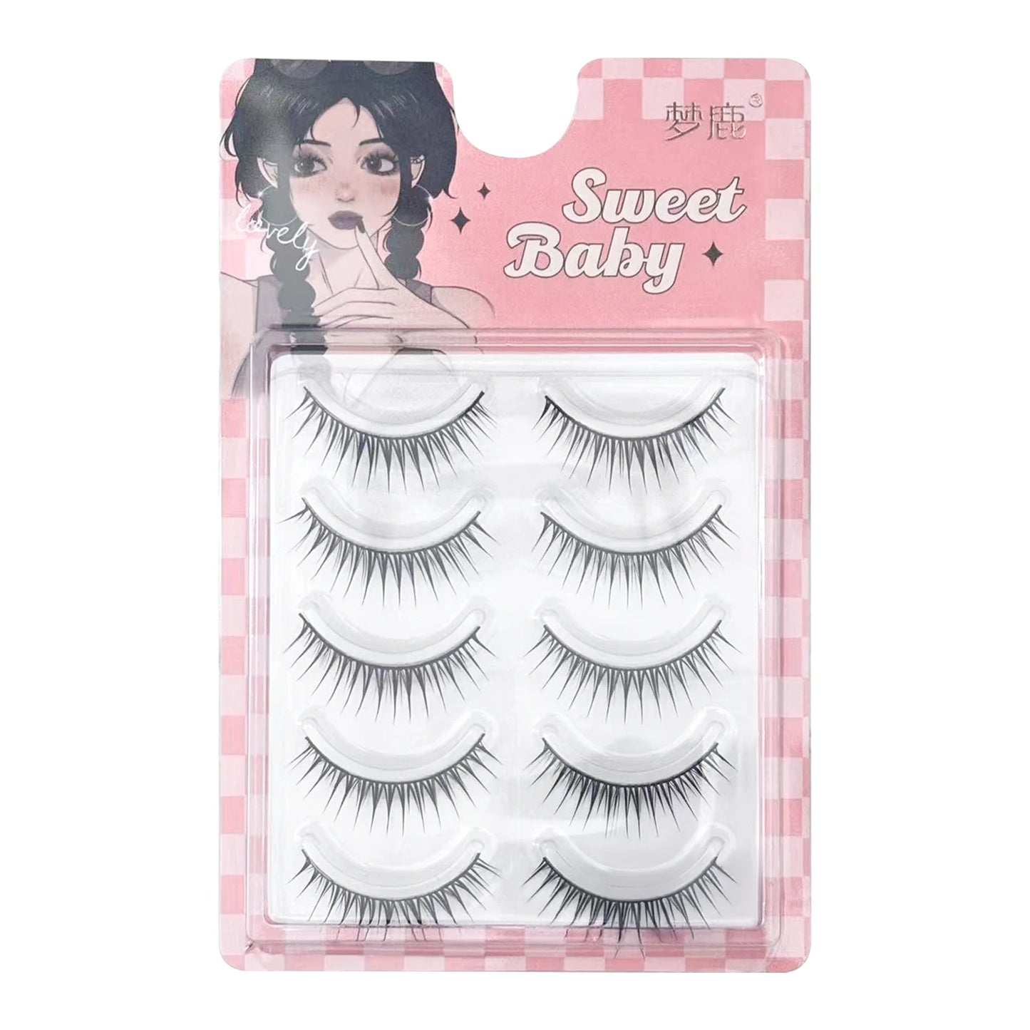 Korean Idol DIY False Eyelashes – Natural Wispy Cluster Lashes 5pk