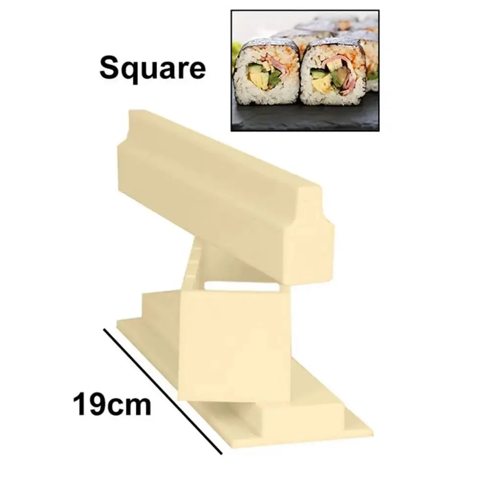 Sushi Making Kit Japanese Rice Ball Cake Roll Mold DIY Home Sushi Making Tool Plastic Kitchen Sushi Maker Tools Set Peaceful Pleasures Health and Wellness Square