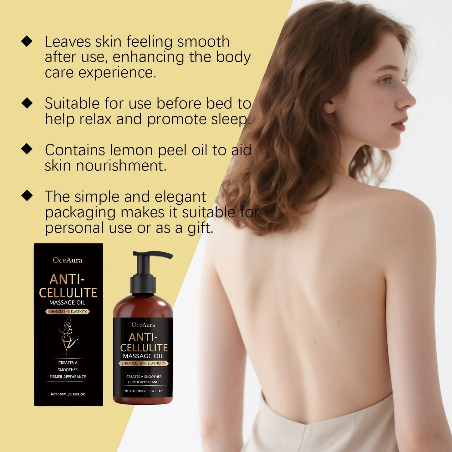 OceAura Body Firming Oil – Anti-Cellulite & Skin Tightening