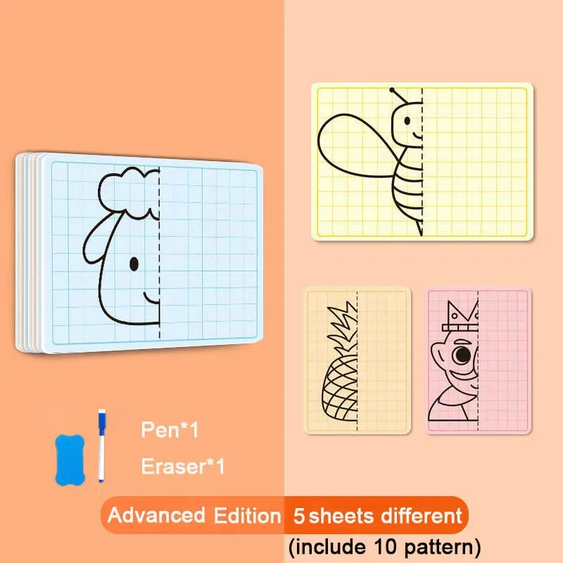Creative Kids Lattice Symmetrical Drawing Toys Toddler Fine Motor