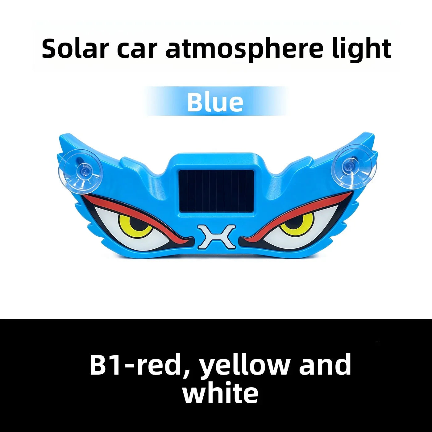 Solar USB Demon Eye LED Car Strobe Light | Suction Cup