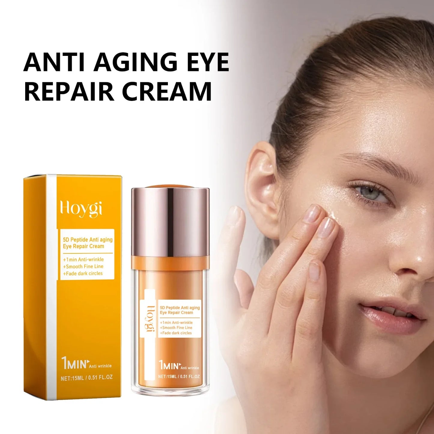 HOYGI 5D Peptide Eye Cream – Dark Circles & Anti-Wrinkle