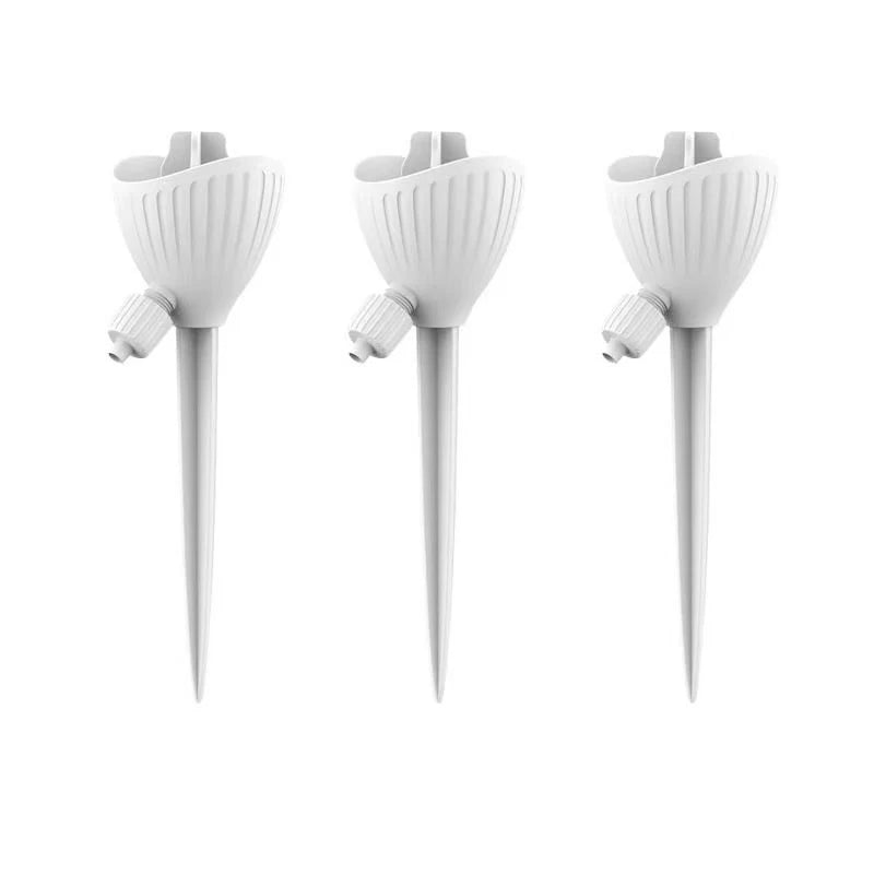 Self-Watering Globes for Plants – 3-Pack Adjustable Drip Irrigation Bulbs with Stakes