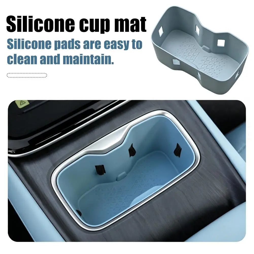 For Changan Deepal S05 Car Central Control Wireless Charging Silicone Pad Central Storage Dustproof Mat Organizer Acccessories Peaceful Pleasures Health and Wellness