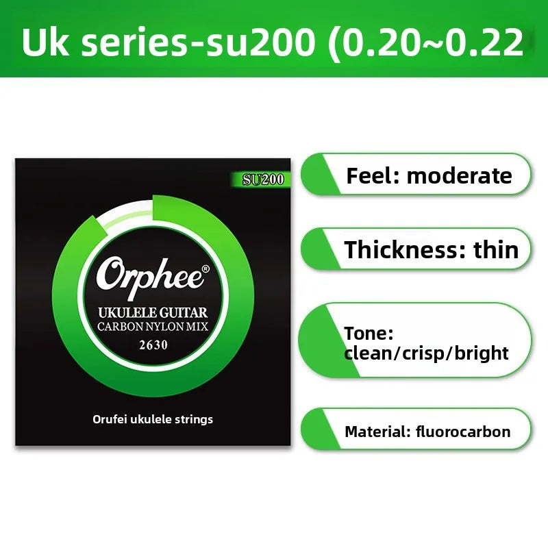 Guitar Accessories Orphee Strings S Series UK Ukulele Fluorocarbon