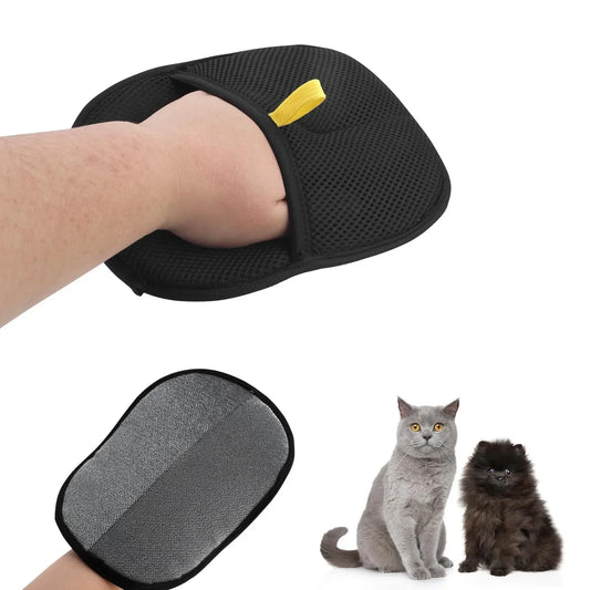 Double-Sided Pet Hair Removal Gloves – Reusable Grooming Pet Hair Removal Gloves Peaceful Pleasures Health and Wellness
