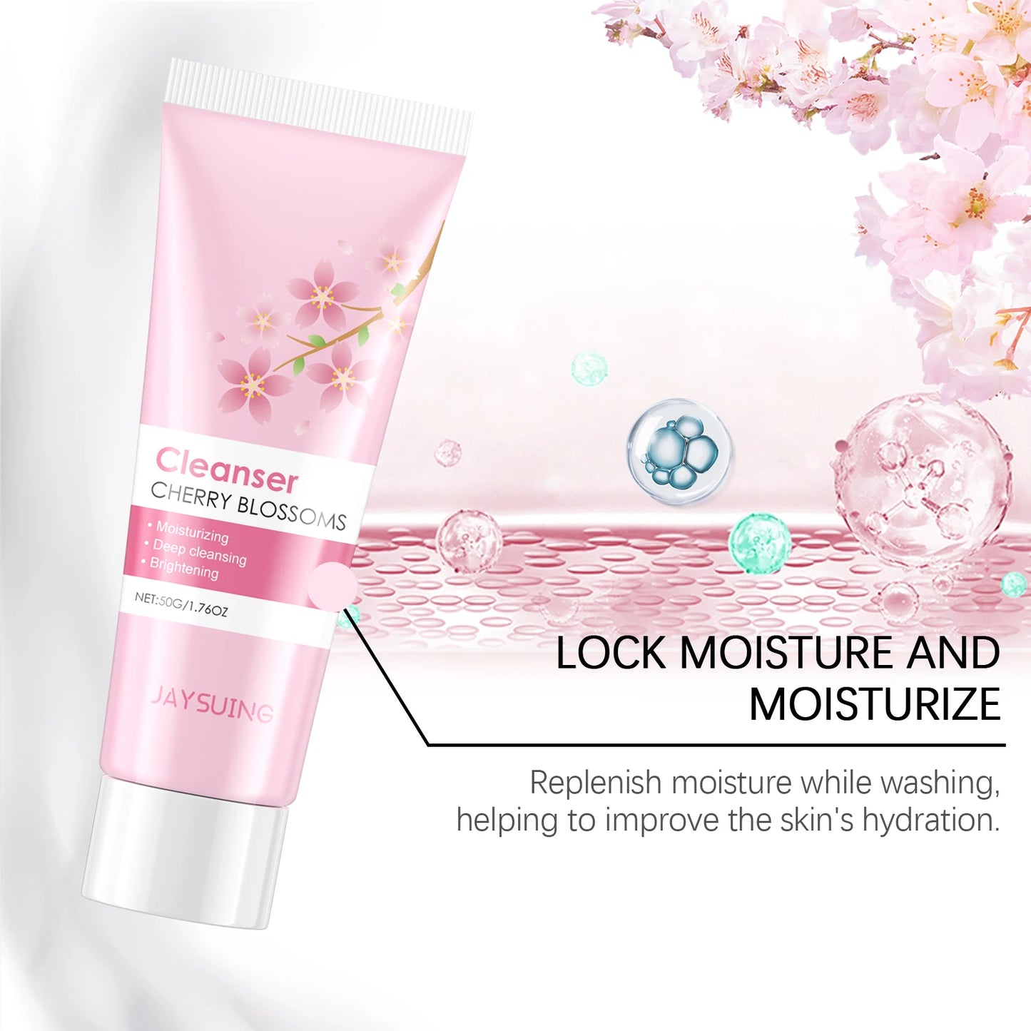 Cherry Blossom Facial Cleanser – Oil Control & Hydrating