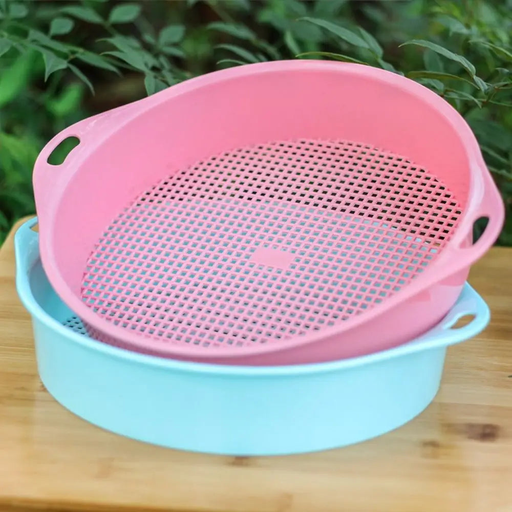 Plastic Soil Sieve Sifter | Round Garden Mesh Screen Filter