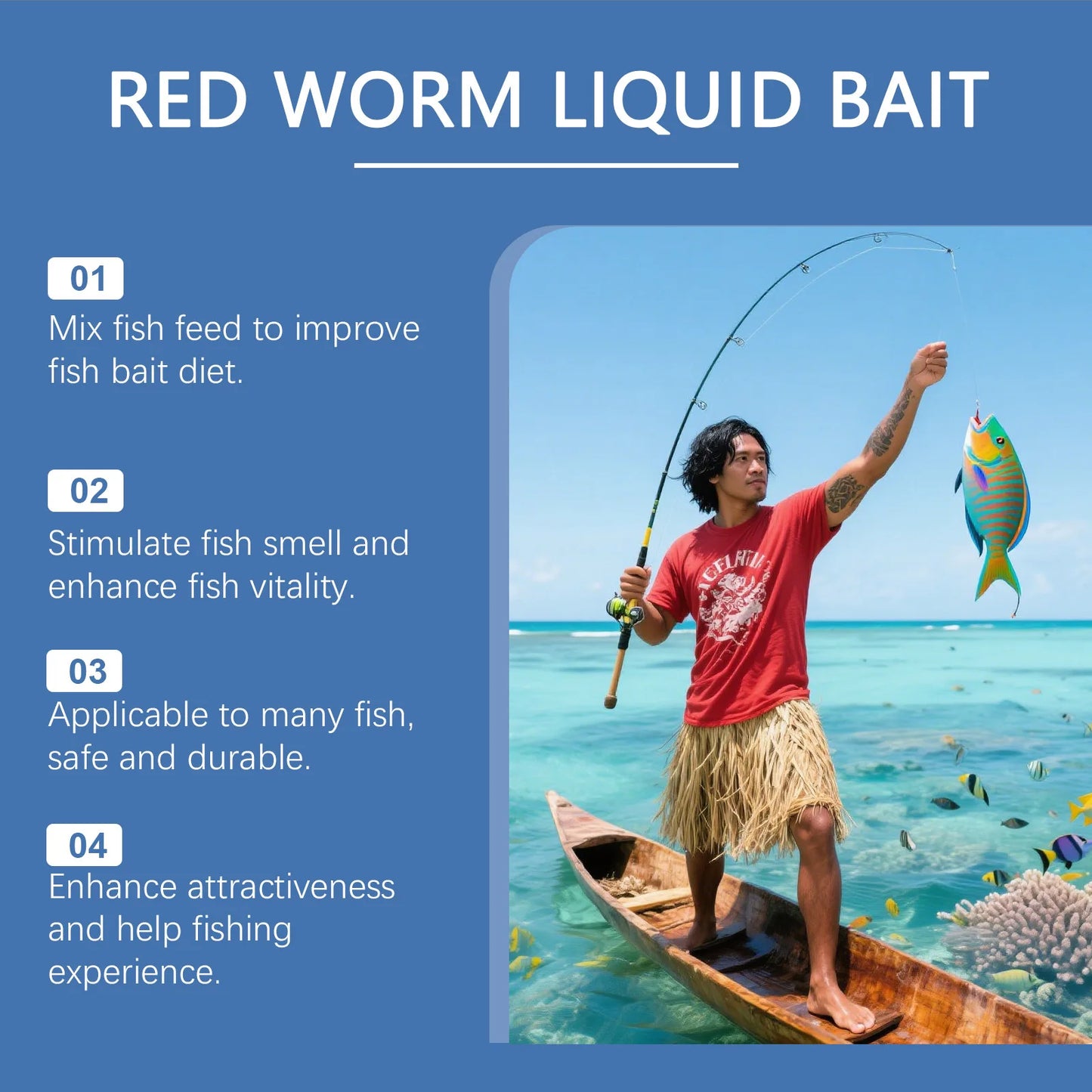 Super Concentrated Fish Attractant Liquid Bait Additive 50ml