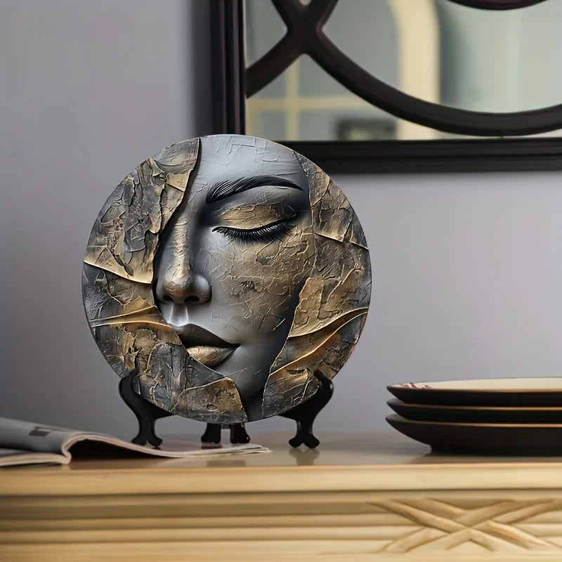 Aluminum Wall Art - Waterproof & Sun-Resistant, Easy-Hang Decor for Living Room, Hallway, and Entryway - Elegant 3D Metal Sculpt Peaceful Pleasures Health and Wellness