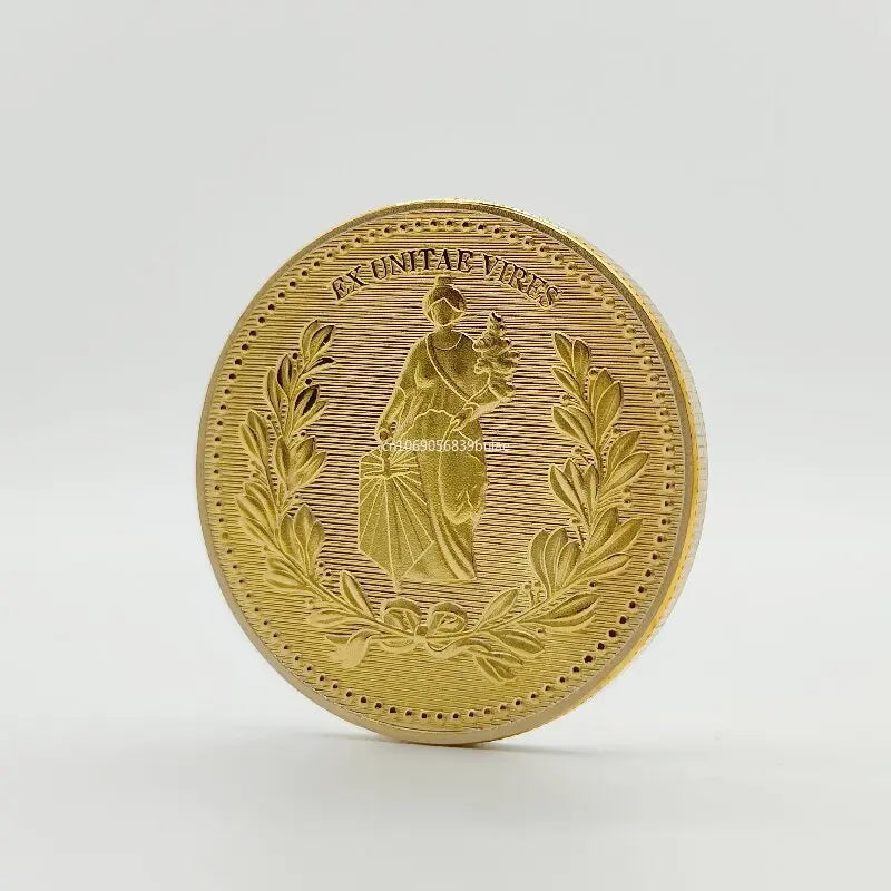 Movie Classical Retro John Wick Continental Hotel Gold Coin Collecting Coins Cosplay Props High Quality Accessories Collection Peaceful Pleasures Health and Wellness