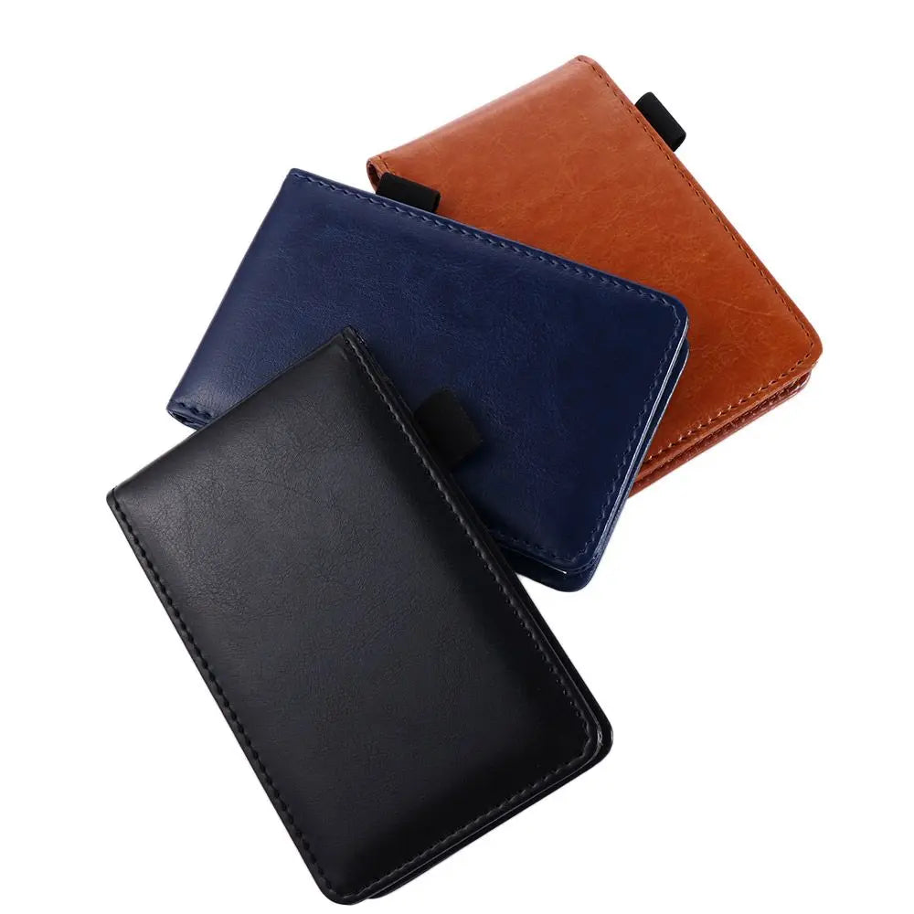 Office School Supplies Diary Small Memo Pads Leather Cover Mini Notepad A7 Notebook Business Memos Pocket Planner Peaceful Pleasures Health and Wellness