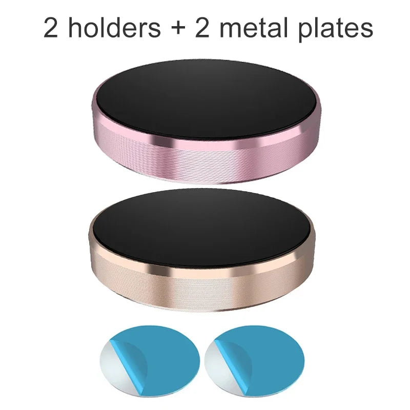 Magnetic Phone Car Holder Universal Magnetic Mount Bracket Stick on Car Dashboard Wall for iPhone Samsung Xiaomi Huawei Peaceful Pleasures Health and Wellness Rose Gold and Gold