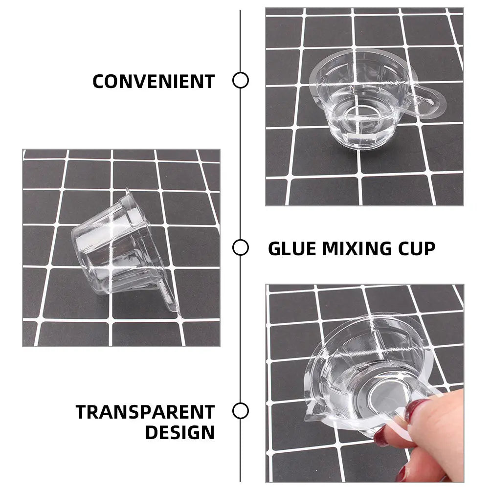 100Pcs Plastic Mixing Cups for Epoxy Resin Glue Mixing Cups DIY Resin Crafts Mold Cup Dispenser Epoxy Craft Supplies Peaceful Pleasures Health and Wellness