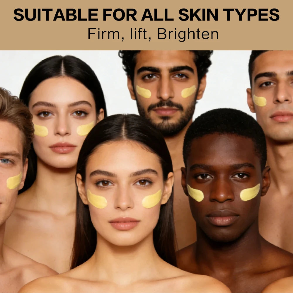 HISENRAIN 6-in-1 Eye Yellow Cream for Dark Circles, Puffiness, Wrinkles & Hydration - Anti-Aging Treatment for Men & Women. Peaceful Pleasures Health and Wellness