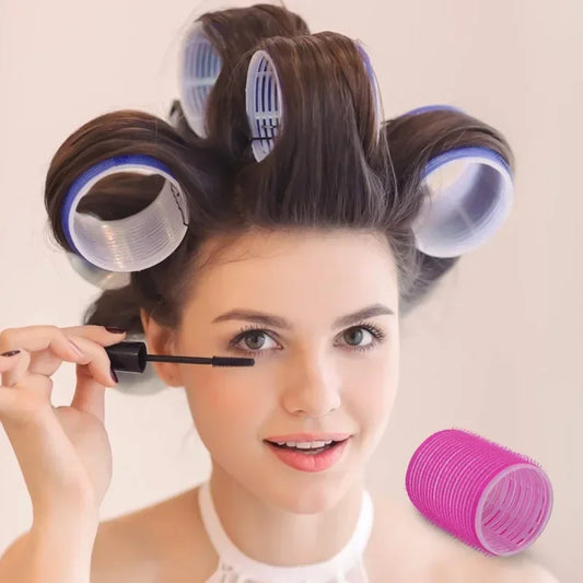 Hair Rollers Self Grip Hook Hair Curlers Heatless Roller Salon Dressing Curlers Jumbo Size Sticky Hair Styling Tools Peaceful Pleasures Health and Wellness