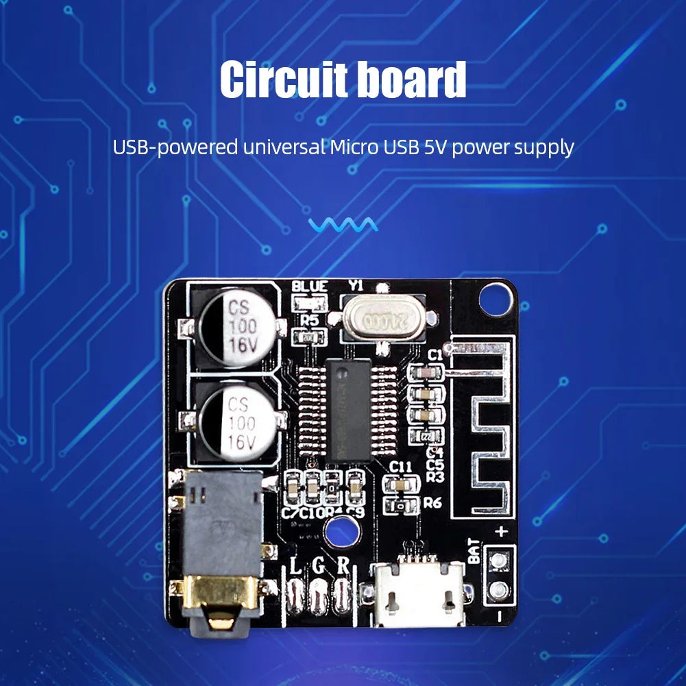 1-5PCS VHM-314 Wireless Stereo Music Module 3.5mm Audio Aux Bluetooth Audio Receiver Board Micro USB 5V Car Audio Decoder Board Peaceful Pleasures Health and Wellness