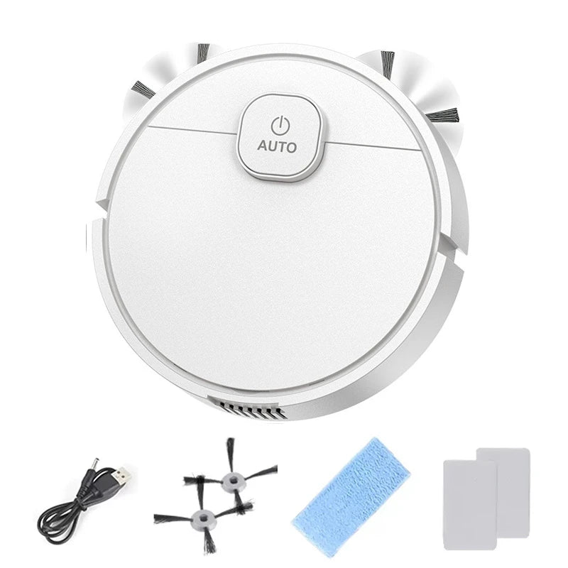 3-in-1 Robot Vacuum & Mop Combo | 1000Pa USB Rechargeable