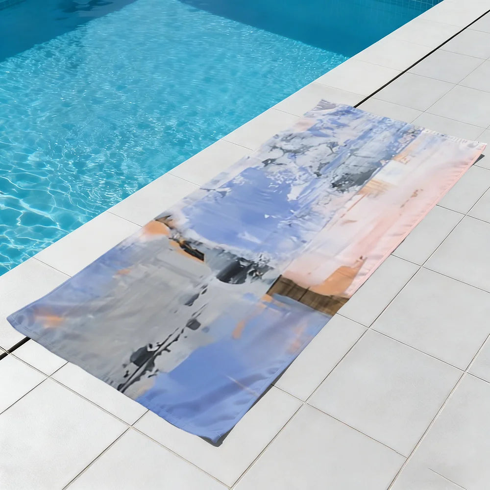 Quick-Dry Cushion Pattern Beach Towel | Soft, Lightweight Quick-Dry Beach Towel Peaceful Pleasures Health and Wellness