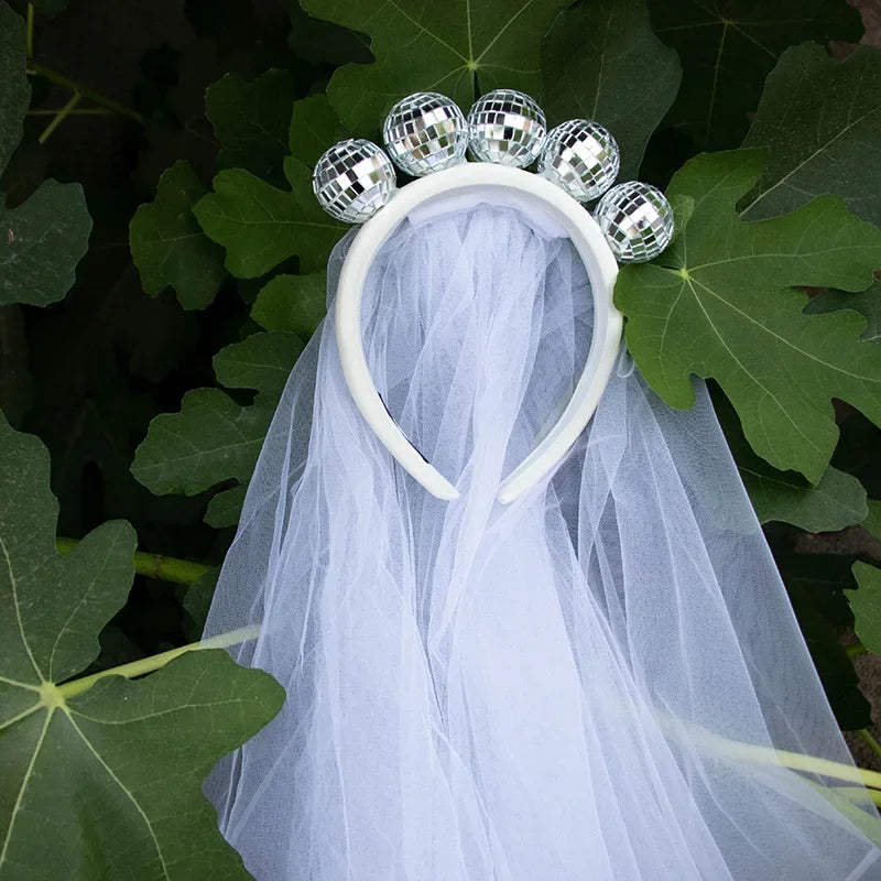 Last Disco Bachelorette Veil | Nash Bash Cowgirl Bride Gift