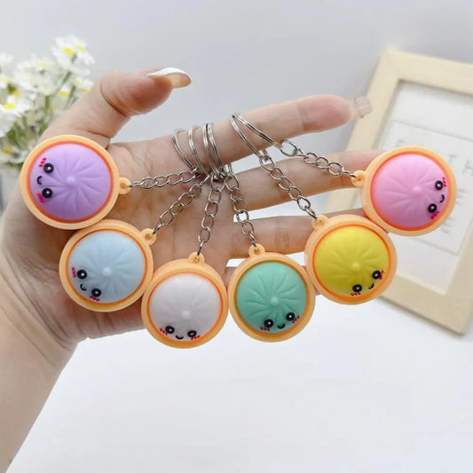 Dumpling Keychains Cute Baozi w/Steamer Random Color for GiftBags PartyFavors wedding favors for guests Peaceful Pleasures Health and Wellness